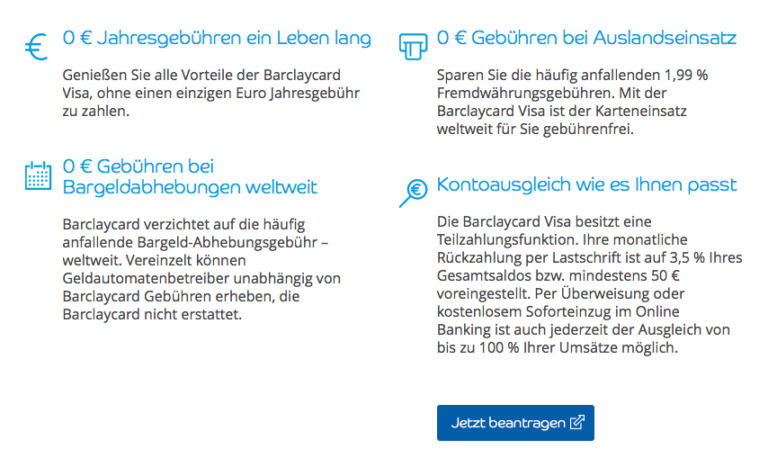 Barclaycard Visa Test – Vorteile auf einen Blick – Finanzhelden.org
